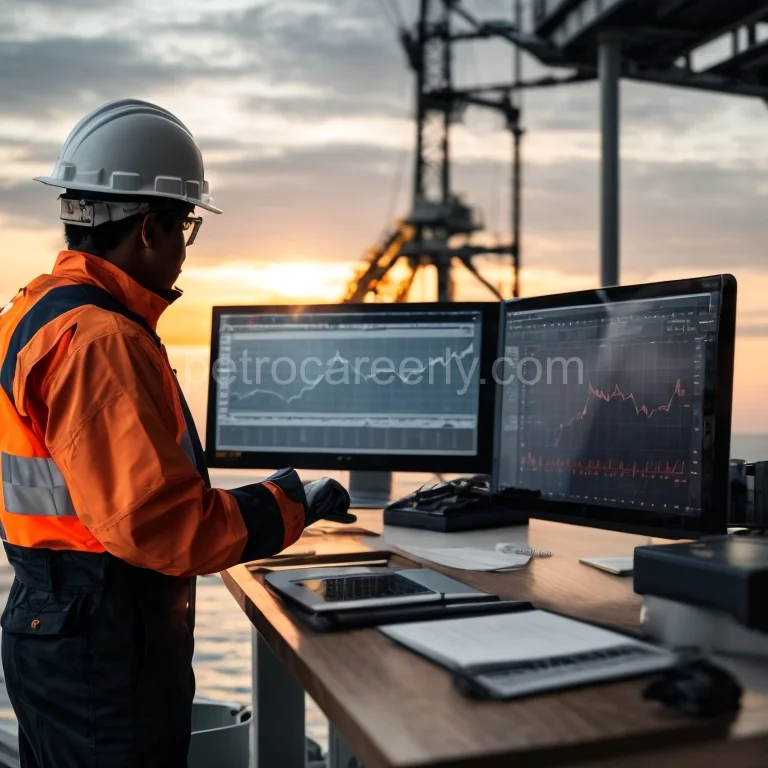 Oil and gas professionals networking at an event